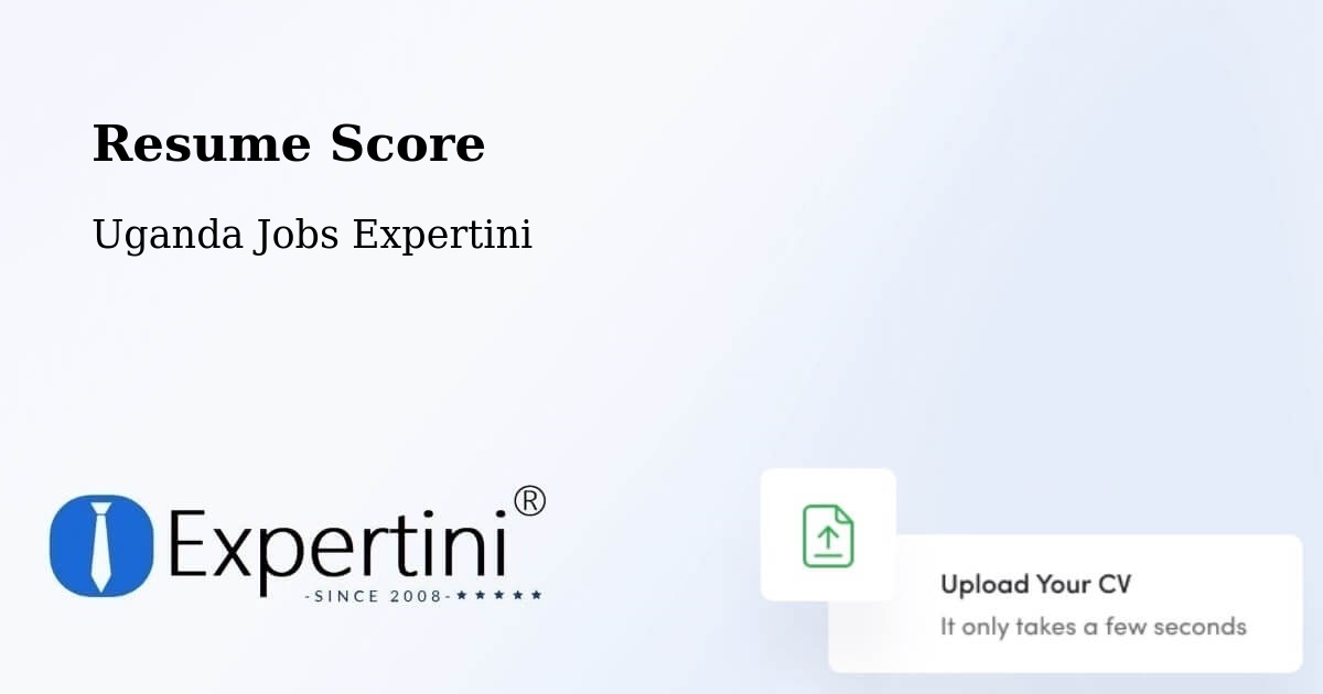 Resume Score & Job Description Match Tool – Jinja - Uganda Jobs Expertini